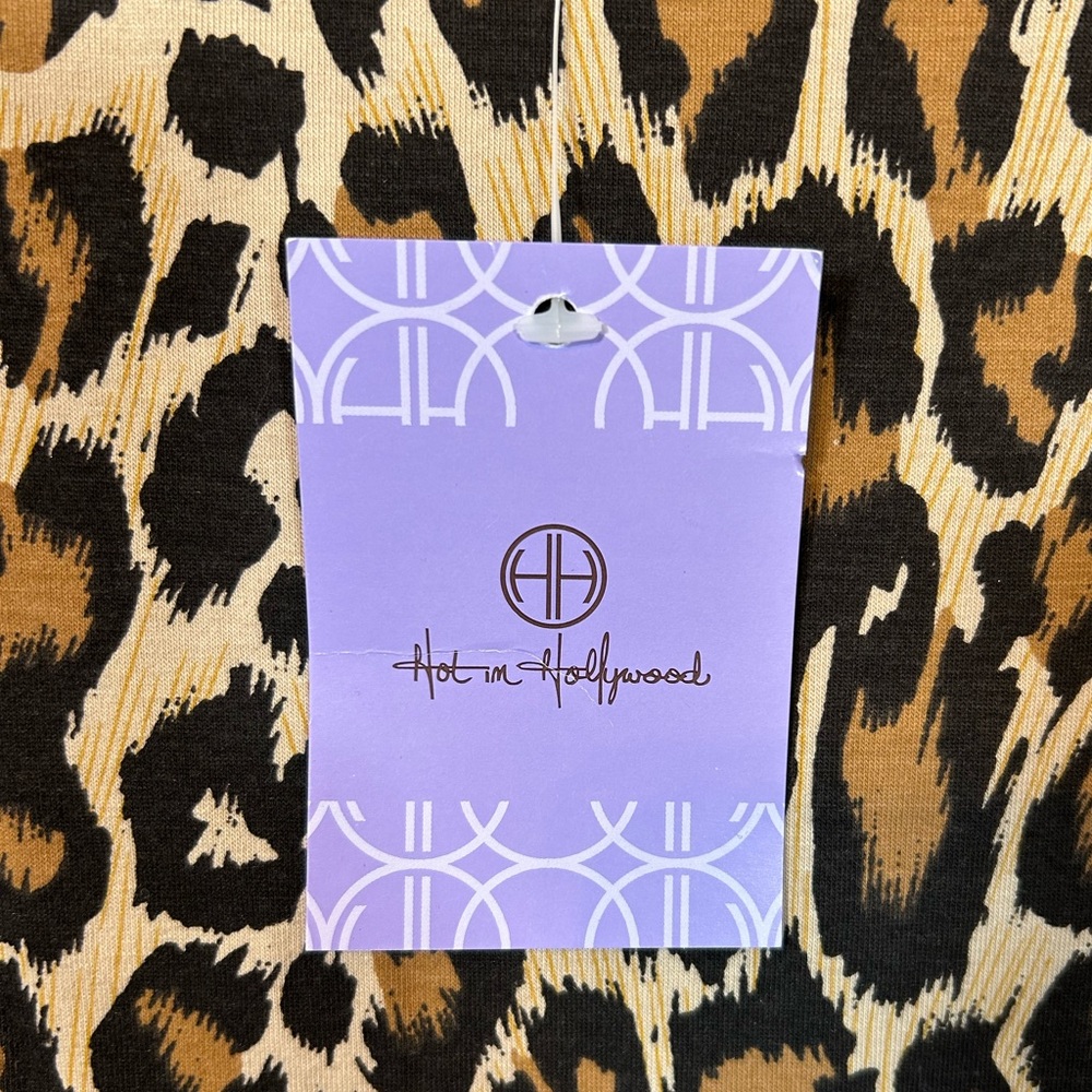 Hot In Hollywood Leopard Print Tank Size Medium NWT - Picture 4 of 5